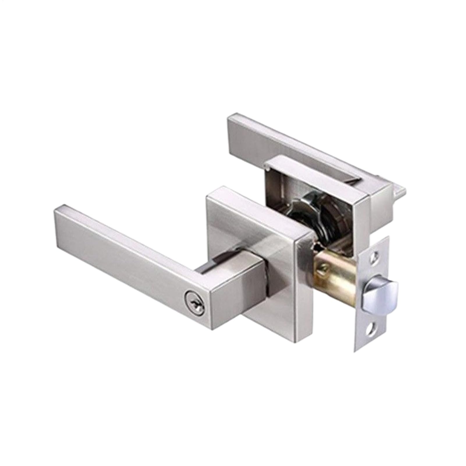 Klamka z Zamkiem Aluminiowa Klamka Do Drzwi Wewnętrznych Zasuwka