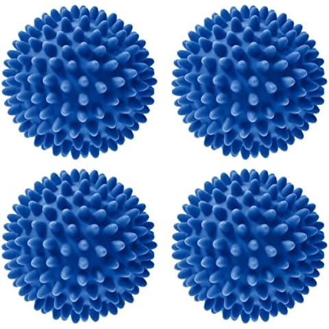 Laundry Dryer Balls - Clothes Will Come Out Soft, Fluffy, Fewer Wrinkles and Less Static Cling. A Natural and Better Alternative to Fabric Softener. Reduce Drying Time and Save on Energy. (Set of 4) Cover