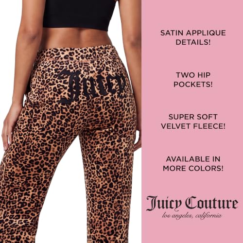 Image of Juicy Couture Women's Velvet Fleece Lounge Pajama Pant with Rhinestones