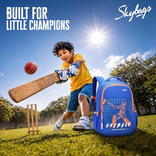 Image of Skybags Klan Plus 37L Casual Backpack for Boys & Girls with 3 Compartments & Adjustable Shoulder Strap | Quick Access Front Pocket | Pencil Pouch | Perfect for School & Travel- Unisex