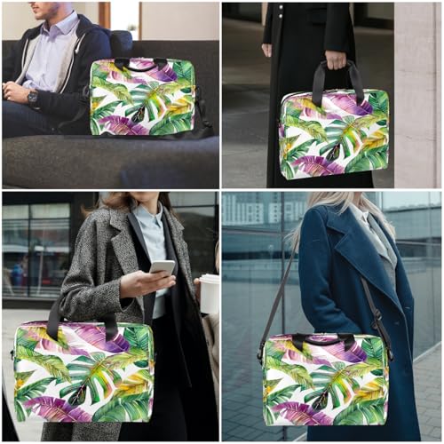 Bolsa para portátil 16 pulgadas tropical hojas acuarela miniatura 7