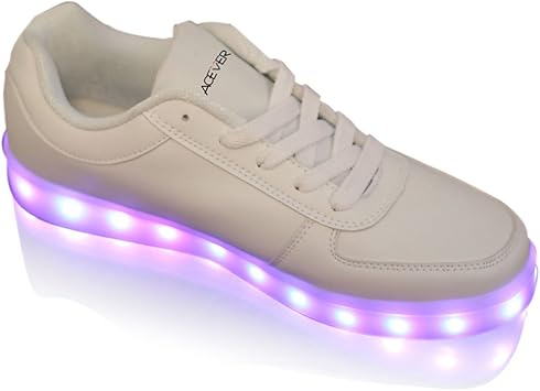 Mens Sports Shoes Sneakers LED Flashing Light Shoes Prom Rave Dancing Party Christmas Halloween Valentines Day Birthday Gift US9/EU40/UK7/CN42