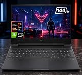 HP Victus 15.6" FHD 144Hz Gaming Laptop, Ryzen 5-8645HS (6 Cores, Up to 5.0GHz), 16GB DDR5 RAM, 512GB SSD, NVIDIA GeForce RTX 4050 6GB, Wi-Fi 6, BT 5.3, USB-C, HDMI 2.1, Backlit KB, SD Reader, Win 11