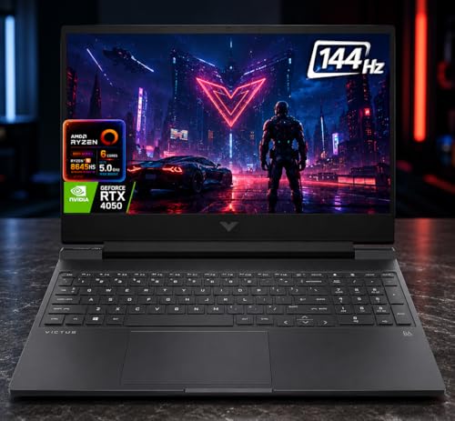 HP Victus 15.6�C���` FHD 144Hz �Q�[�~���O�m�[�g�p�\�R�� Ryzen 5-8645HS (6�R�A�A�ő�5.0GHz)�A64GB DDR5 RAM 1TB SSD NVIDIA GeForce RTX 4050 6GB�AWi-Fi 6