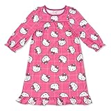 Hello Kitty Pajamas Girls Nightgown - Cozy Loungewear PJs for Big Kid and Toddlers Girls, Sleepwear Dress - Official Product Pink