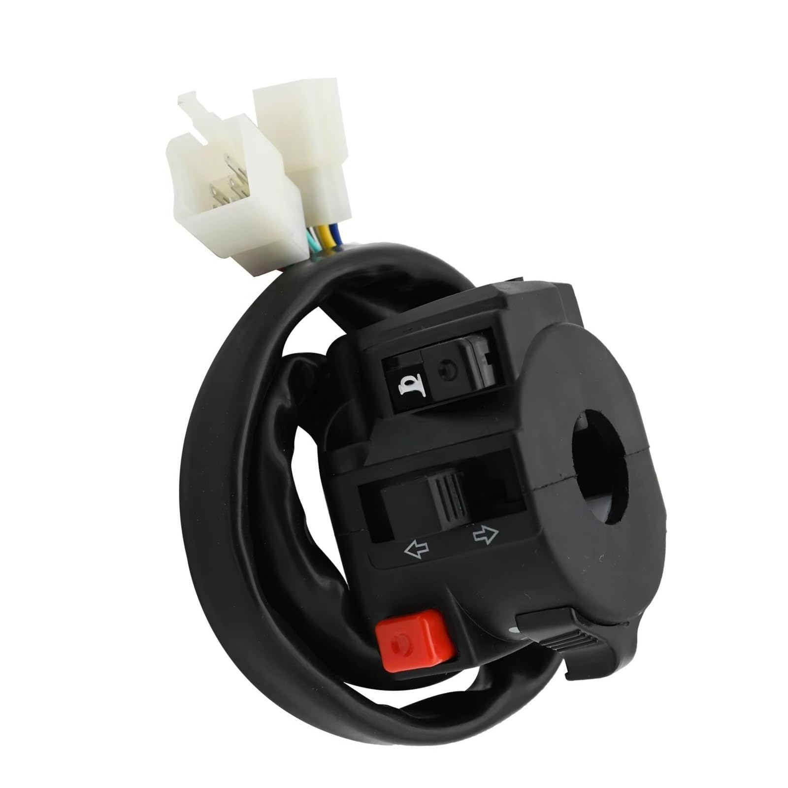Interruttori A Pulsante Degli Indicatori Di Direzione Del Motociclo Per Scooter Universale ATV, Faro Lontano, Luce Del Clacson Di Avviamento Elettrico Comando Manubrio(Switch)