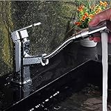 Installationsstile: Schiener MZXUN Nueva Forma Cuadrada latón saca de lavandería Grifo Grifo del Fregadero Grifo Compatible with baño con Pico Extensible Chrome