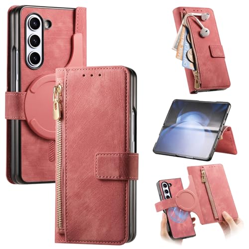 Étui 2 en 1 Samsung Galaxy Z Fold 6 coque détachable et rabat magnétique en cuir