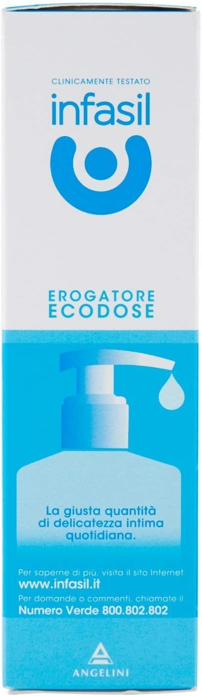 12x Infasil Detergente Intimo Prevenzione Quotidiana, mit Präbiotikum, pH 4,5, Tägliche Intimpflege, 200 ml,+ Italy shop Kostenloser Schlüsselanhänger
