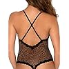 Smart-Sexy-Womens-Sheer-Lace-Mesh-Bodysuit Smart & Sexy womens Sheer Lace Mesh shapewear bodysuits, Classic Leopard, Large US