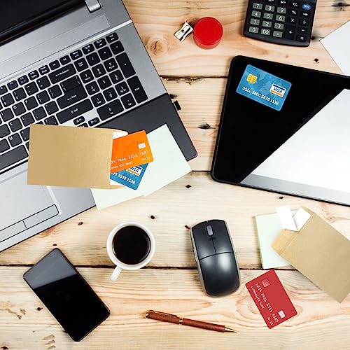 Pacote com 100 envelopes para moedas, 8,9 cm × 11,34 cm, envelopes pequenos kraft em papel kraft, en
