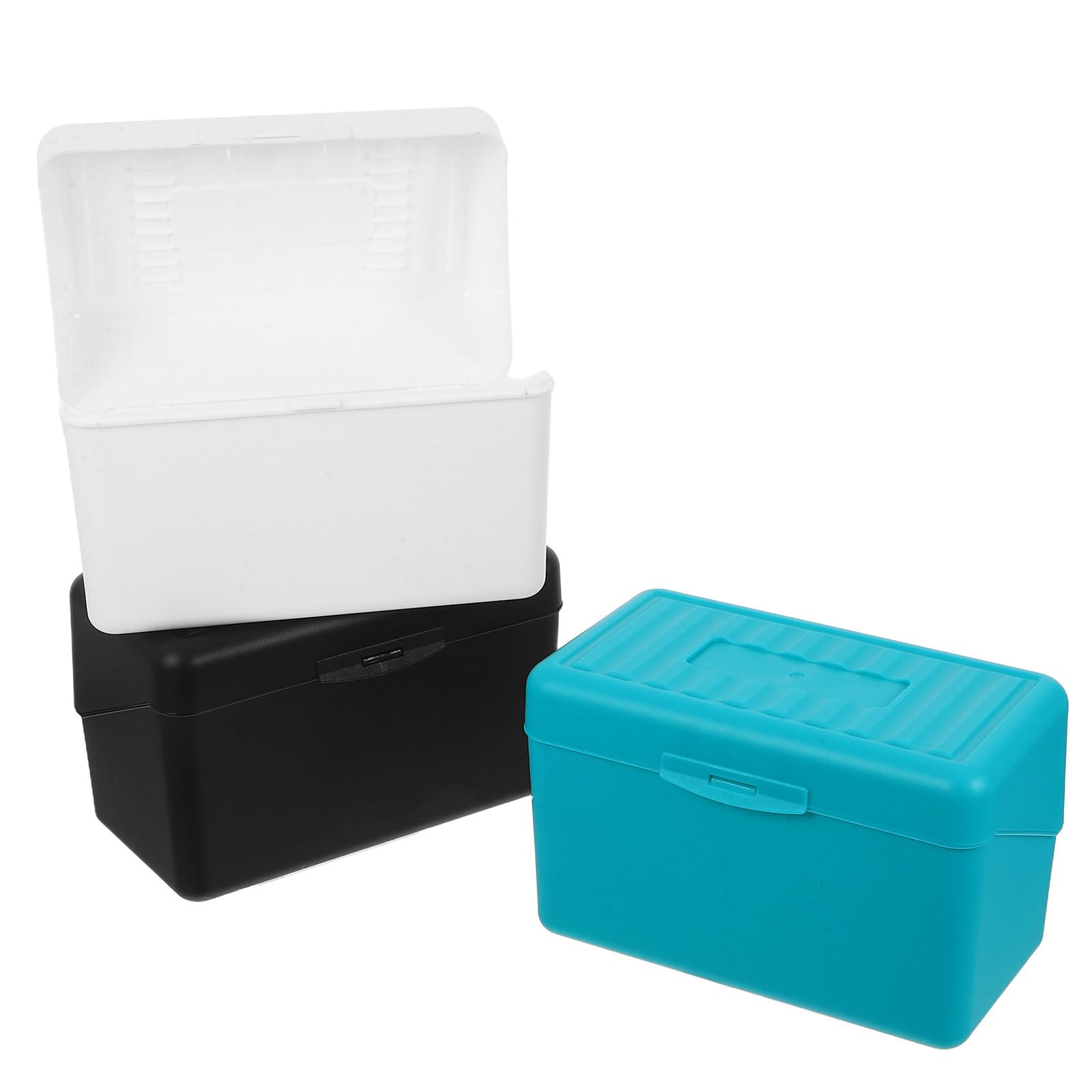 Boîte de rangement pour cartes en PP au design minimaliste et finitions soignées pour bureau