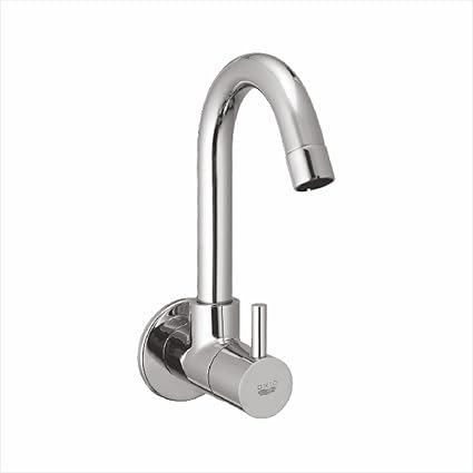 ORIO Brass Sink Valve with Flange - Chrome Finish