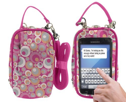 Charm 14 PursePlus Touch Cell Phone Carrying Purse Large - Retail Packaging - Italiano