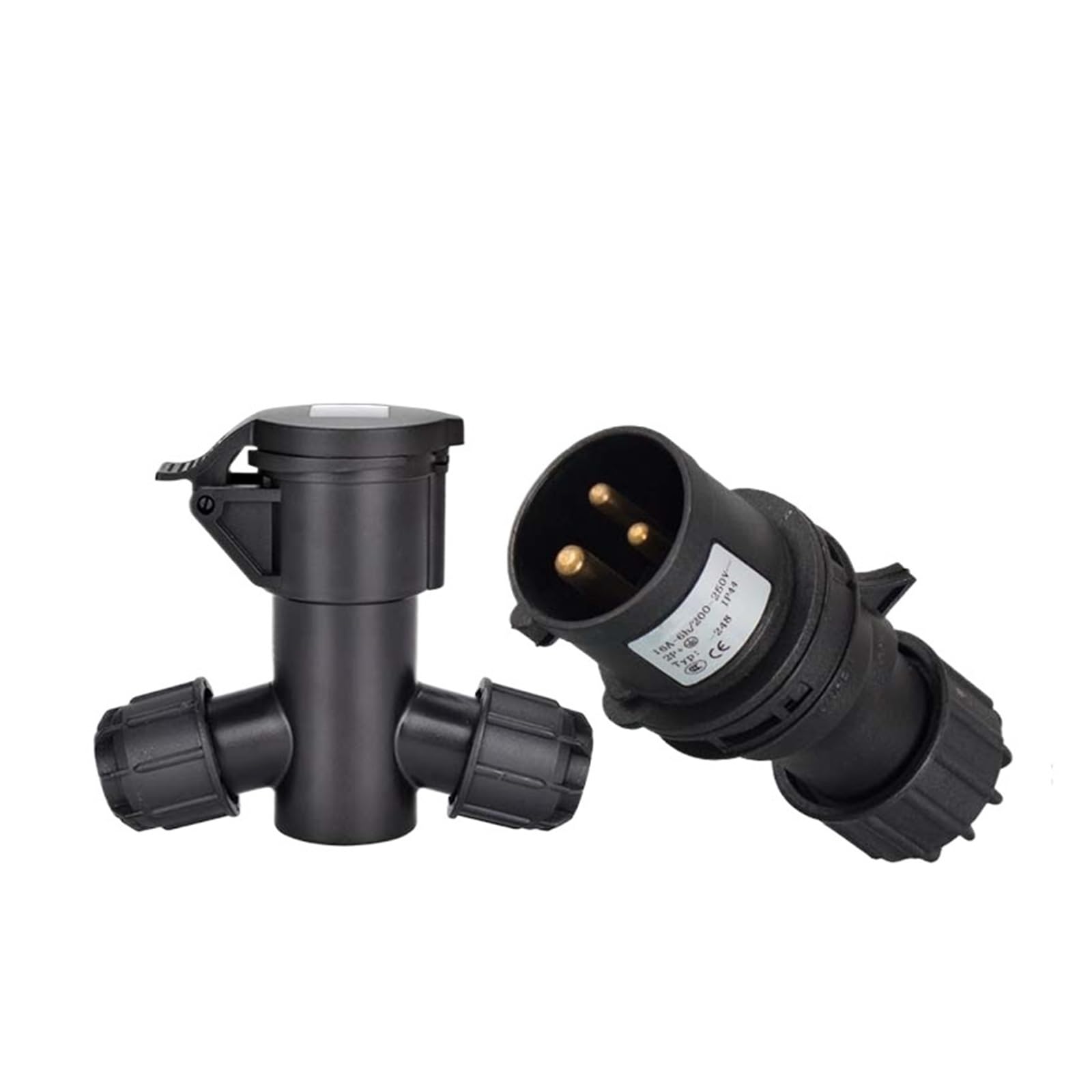 Bühnenbeleuchtung, Schwarz, industrielle Luftfahrt und Stecker, 3P-Kern-Stecker 16A, wasserdichte Dreiloch-Kupplung (3P16A, IP44-Stecker, GP248H, 1)