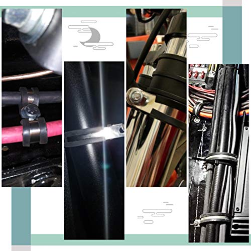 Keadic 20Pcs 3/16" (4Mm) Cable Clamp Rubber Wire Clamps Stainless Steel Rubber Cushioned Insulated Clamps #TOP3