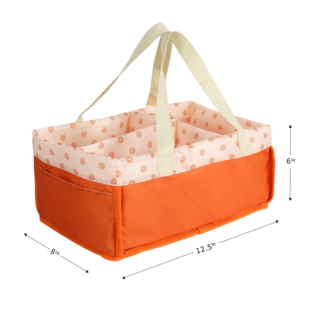 Organizador de pañales para bebé, cesta de almacenamiento portátil para pañales y toallitas para bebés, apilador de pañales, organizador de coche, regalo de guardería para recién nacidos