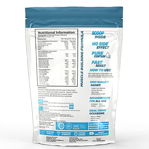 Image of HEALTHPRIME MY FIRST PROTEIN FOR WEIGHT GAIN, MUSCLE BUILDING AND MUSCLE MASS GAINER Whey Protein (CHOCOLATE, 1kg)