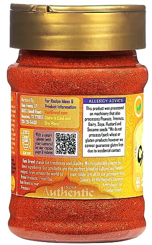 Rani Kashmiri Chilli Powder (Deggi Mirch, Low Heat) Ground Indian Spice 85g PET Jar ~ All Natural | Salt-Free | Vegan | Kosher | Gluten Friendly | Perfect for Deviled Eggs & Other Low Heat Dishes