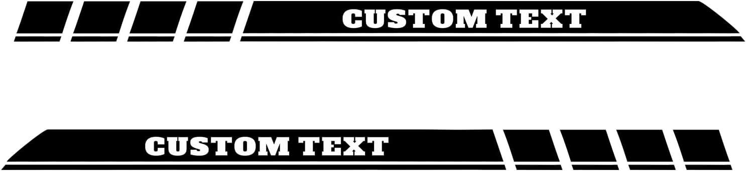 Custom Text Pickup Truck Engine Hood Decals Emblem for Dodge Ram 1500 2500 3500 2Pcs (Custom Text)