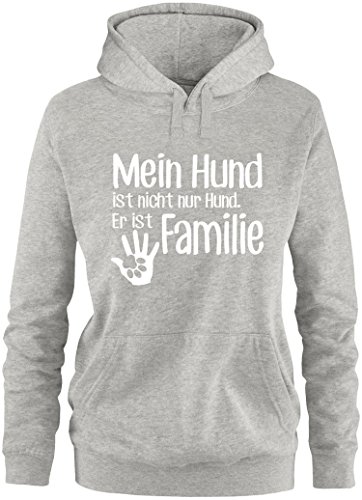 ezyshirt® Mein Hund ist Nicht nur Hund! Er ist Familie Damen Hoodie