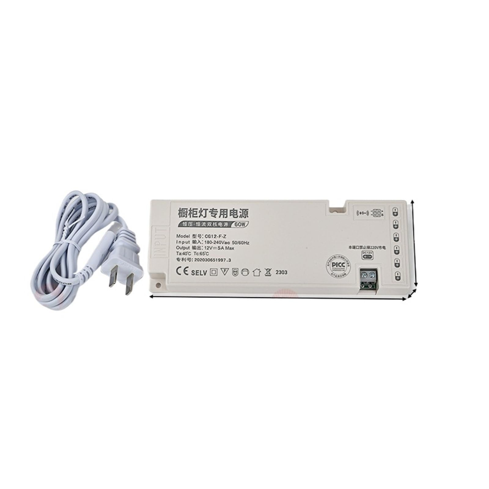 Interrupteur induction tactile pour éclairage LED armoire et kit sonde de détection mouvement
