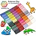 CiaraQ Polymer Clay Starter kit, Oven Bake Modeling Clay with Sculpting Tools, 50 Colors, 2.8 lb
