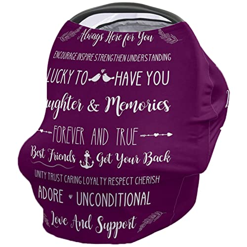 授乳ケープ 人気 ポンチョ 授乳カバー パープル 英語のご挨拶 女の子や誕生日プレゼント 母乳育児スカーフ 360度安心 伸縮性 通気性 授乳服 ベビーカーカバー 出産祝い フリーサイズ ショッピングスカーフ ショール