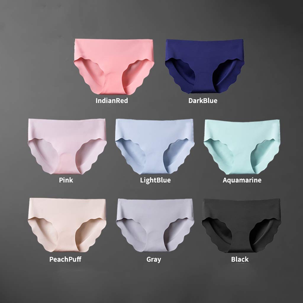 LQQ Mutande Bikini Slip Morbido al Tatto Slip da Donna Slip A Vita Bassa in Cotone, Pacco Biancheria Intima da 5 (Color : C, Size : S)