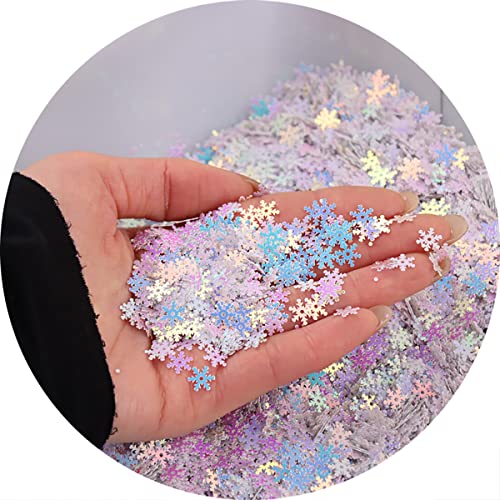 Homeemoh U1190049 1080 Pcs 7Mm Christmas Snowflake Glitter Confetti thumb #3