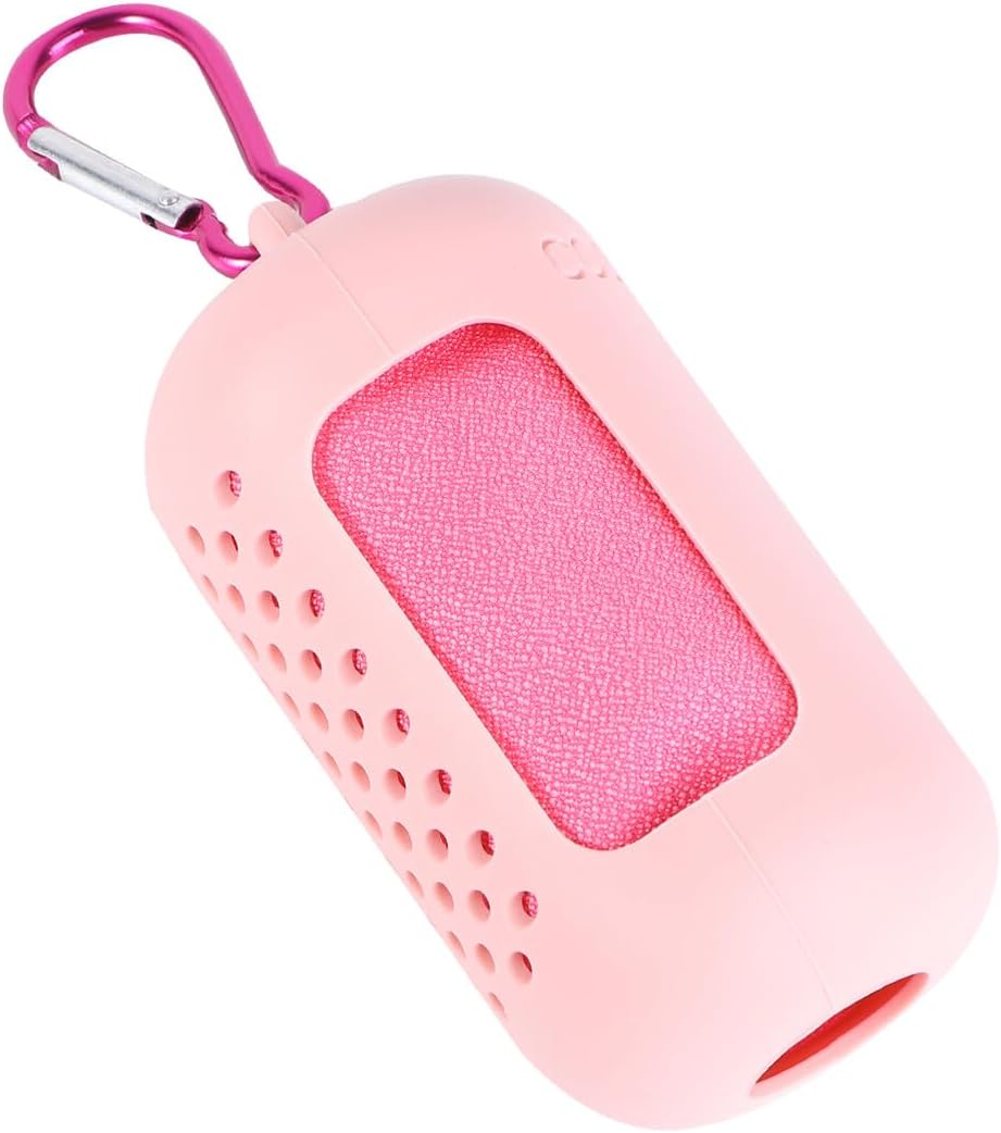 Alipis Fast Drying Large Microfiber Cooling Towel for Sports Travel Sweat-Absorbent Lightweight Breathable with Mesh Case Quick-Dry Yoga Fitness Accessory Practical Hanging Design Pink - Image 1 of 9