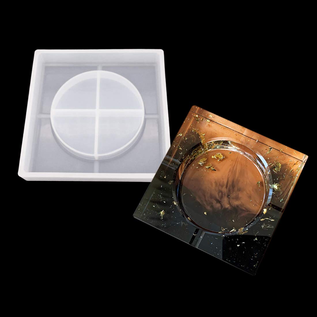 Amazon.co.jp: FineInno 灰皿形 はいざら シリコンモールド 15 x 15 cm