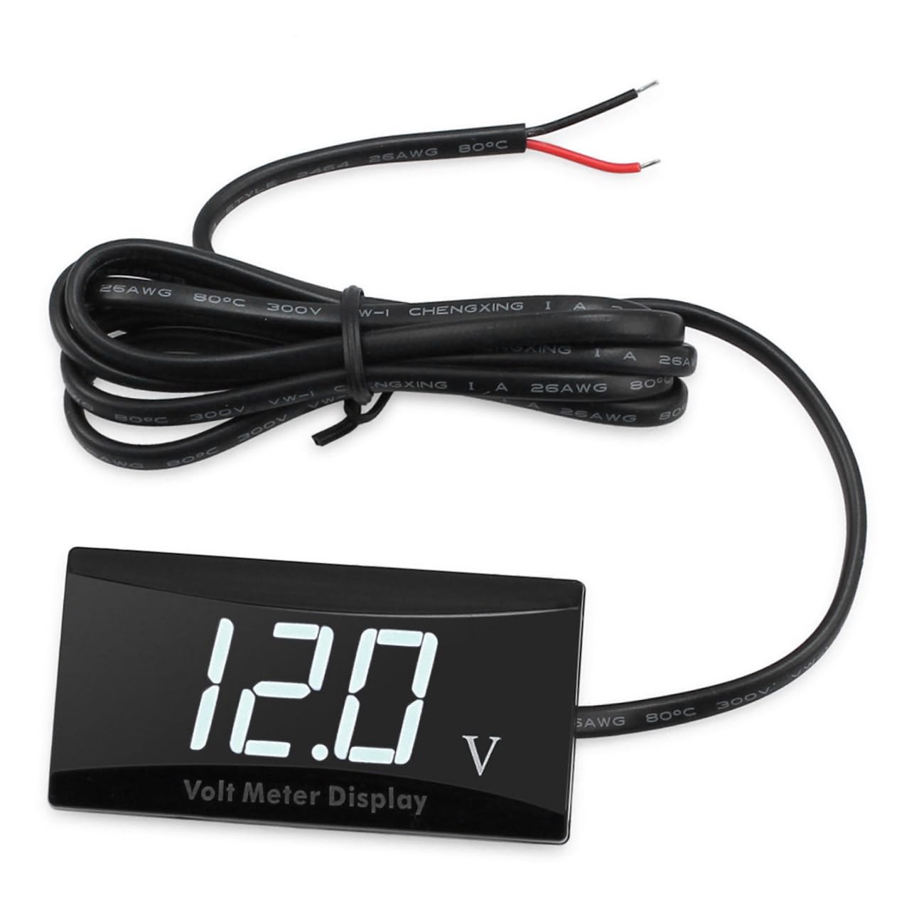 Voltímetro Digital LED 12 V Corriente Continua Abs para Moto