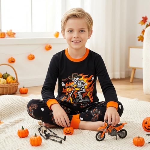 Image of DAUGHTER QUEEN Boys & Girls 100% Cotton Halloween & Christmas PJS 18M-12Y
