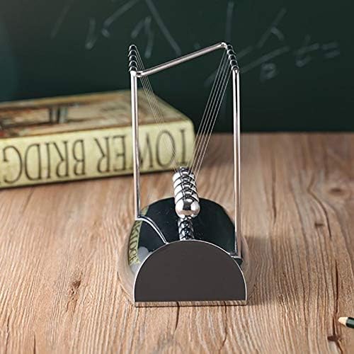 Funny 5 Beads Z Shape Metal Plating Newton's Cradle Perpetual Sound Source Physics Energy Saving Science Exquisite Furniture image 3