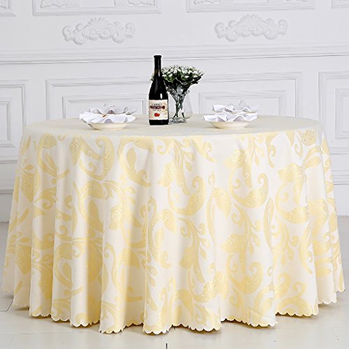 Nappe de banquet de mariage ronde pour grande table d'hôtel 8-10 couverts