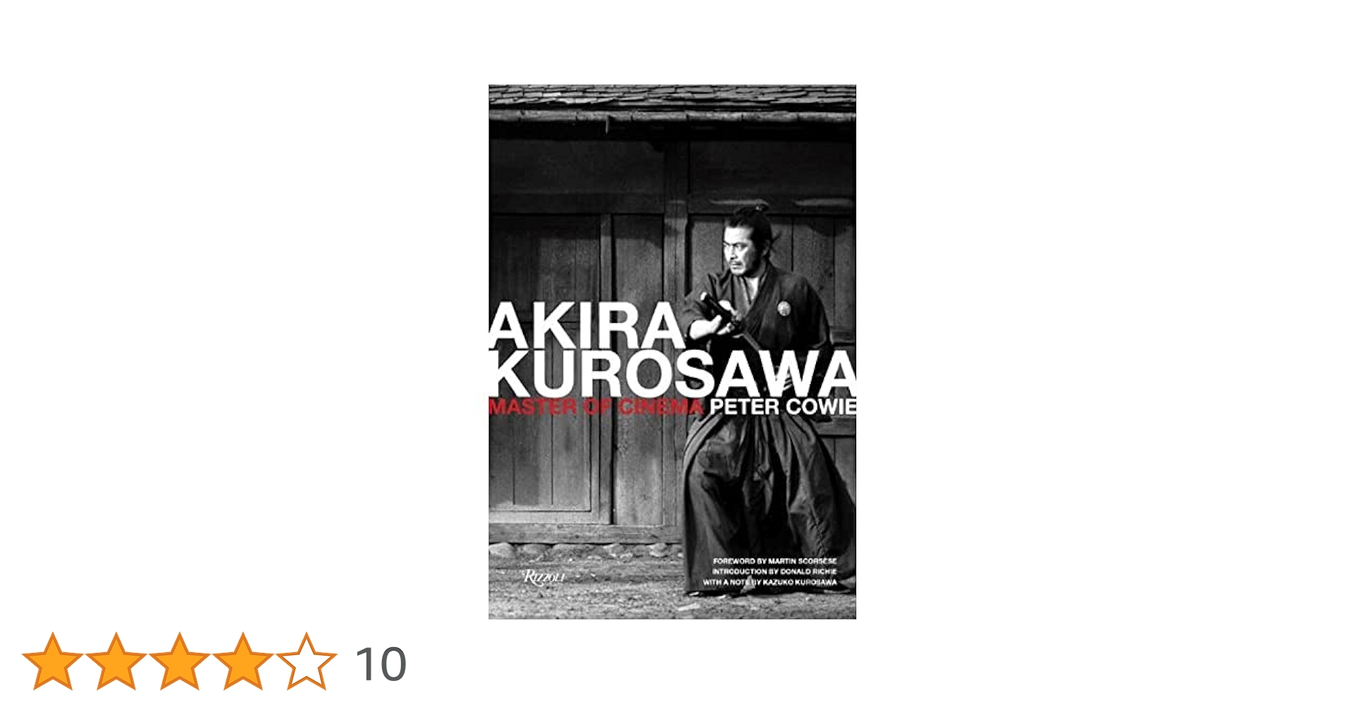 洋書 AKIRA KUROSAWA Master of Cinema Akira Kurosawa: Master of Cinema: Amazon.co.uk: Cowie, Peter