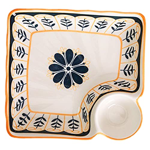 Alipis Plato De Albóndigas De Cerámica Plato Casero De Albóndigas Plato De Sushi Servicio Platos Lámina Fiesta Placa De Bola De Bandejas Para Servir Comida Accesorios De Comida
