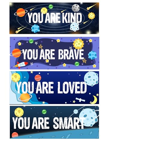 Vinilos decorativos con frases motivacionales 11x4 pulgadas set 4