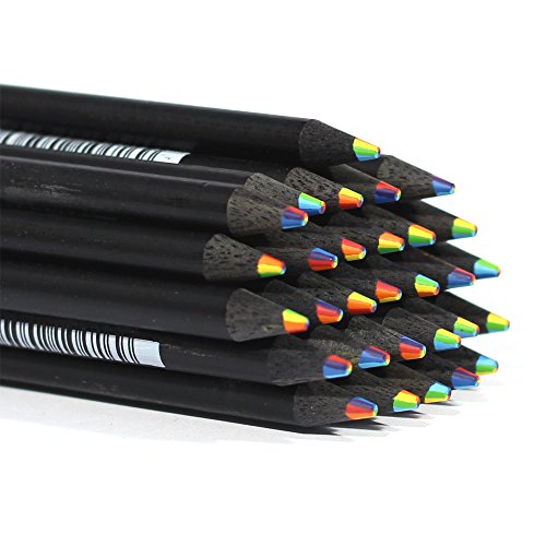 Kirin Black Pal Rainbow Mixed Color Lead Pencil Dry Highlighter Bible Book Dictionary Kn-06 [5Pcs] #TOP4