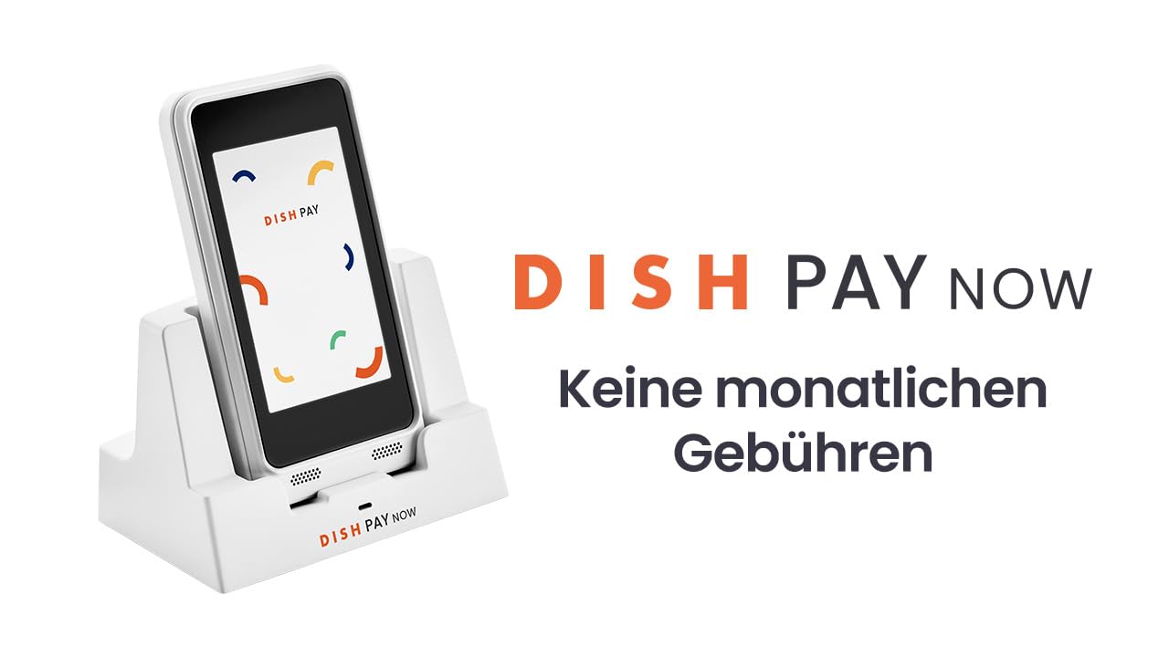 DISH Pay Now Tragbarer Kartenleser NFC Tap-to-Pay Modell EU-001