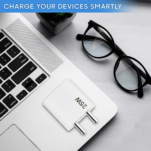 Image of Google 25W USB-C Fast Charging Power Adapter Compatible for Google Pixel 7 Pro, Pixel 7, Pixel 7A, Pixel 6 Pro, Pixel 6, Pixel 6A, Pixel Android Phone Charger [Quick Charge Support] - 25 Watt (White)