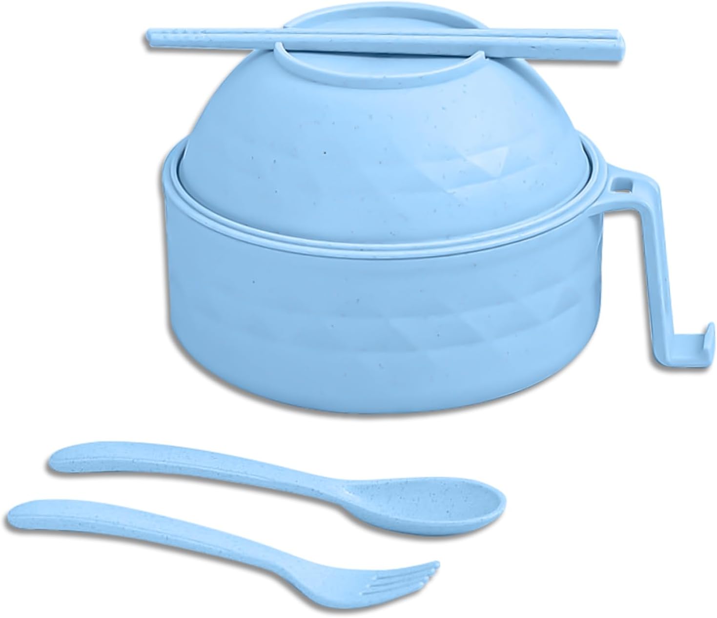 Microwave Ramen Bowl,6-Piece Set Ramen Bowl Set,Ramen Noodle Cooker with Lid and Handle,Ramen Noodles Bowl, Ramen Cooker Microwave,Comes with Spoon And Fork For Home Office Dorm Room College (Blue) Microwave Ramen Bowl,6-Piece Set Ramen Bowl Set,Ramen Noodle Cooker with Lid and Handle,Ramen Noodles Bowl, Ramen Cooker Microwave,Comes with Spoon And Fork For Home Office Dorm Room College (Blue)