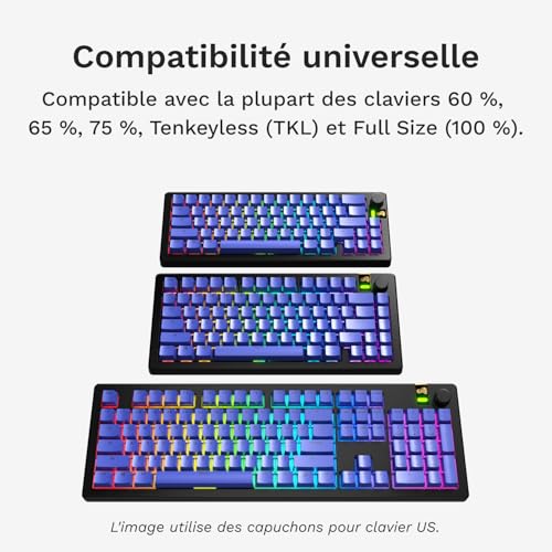 Touches GPBT Basics de clavier custom Mana Blue pour sublimer votre bureau de jeu