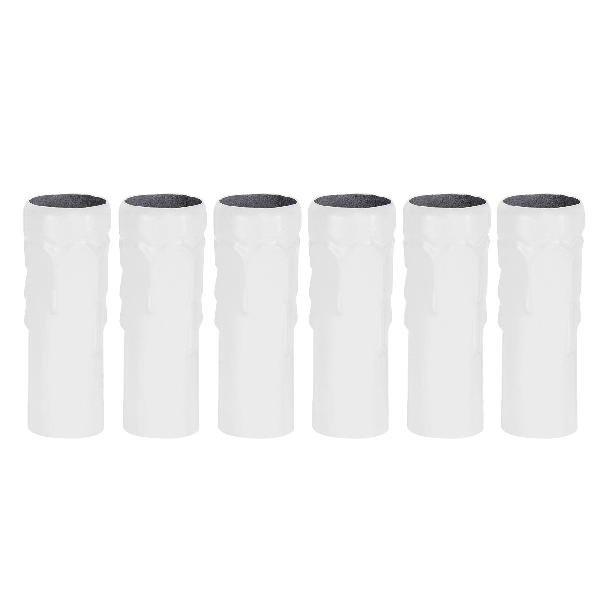 Fundas de enchufe en forma de vela blancas para candelabros E14, paquete de 6 unidades