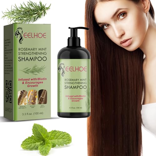 Champú De Romero Y Menta - Natural, Fortalecedor, Hidratante Y Exfoliante Para Reparar El Cabello Seco - 100ml