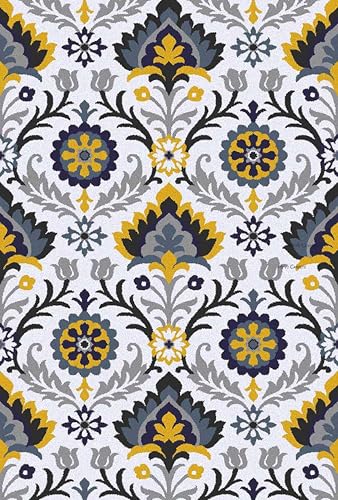 Image of 7x9 Ft Hand-Tufted Wool Rug - Classic Thick Carpet for Cozy Living Rooms & Master Bedrooms