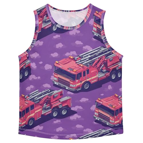 Boys' Tank Top Shirt Dry-Fit Boys Summer Sleeveless Top for Basketball Sports 3-15T