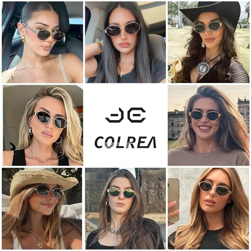 Trendy Oval Sunglasses for Women Men 2025 Retro Sun Glasses Classic Shades UV400 Protection CL25012