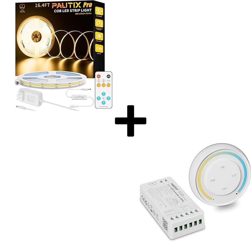 PAUTIX Tira LED COB 5m 2400 LEDs Blanco Cálido 2700K miniatura 1